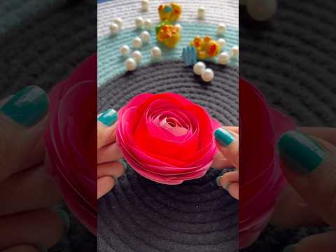 DIY Paper flower #youtubeshorts #craft #paperflower