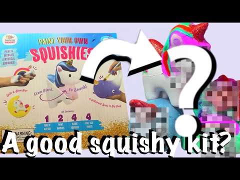 Is this squishy painting kit any good? The end result!😱! Paint your own squishies kit review!