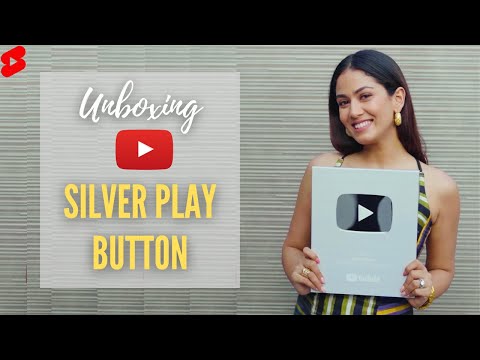 Unboxing SILVER PLAY BUTTON | 100K Subs #shorts