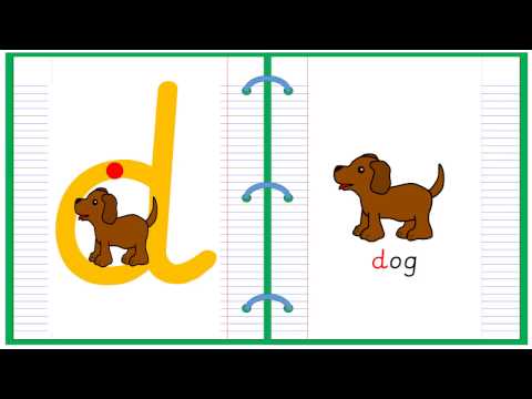 Lowercase Alphabet Letter D Learn to Read and Write