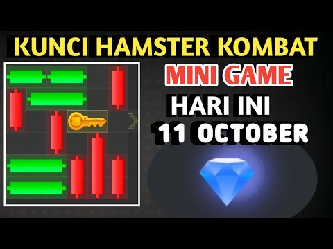 CARA MEMBUKA KUNCI MINI GAME HAMSTER KOMBAT HARI INI 11 OKTOBER 2024 | HAMSTER KOMBAT MINI GAME