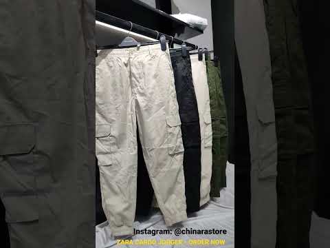 100% Original ZARA Cargo jogger Available at cheapest Price Wtsapp 7006216549