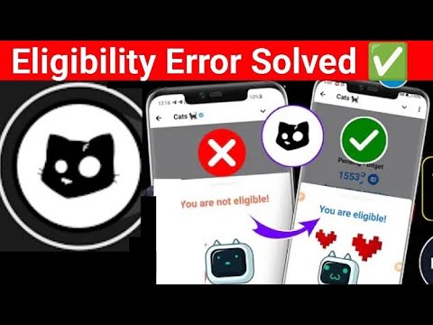 You Are Not Eligible? Cats Airdrop Eligibility SOLVED ✅