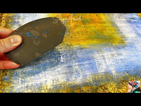 ASMR 3D Texture Art: Crafting a Stunning Contemporary Canvas | A Satisfying Creative Process