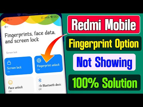 redmi 8 fingerprint settings not showing | redmi note 7s fingerprint settings not showing