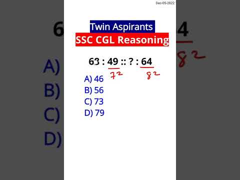 SSC CGL reasoning tricks Chsl GD MTS CPO Steno