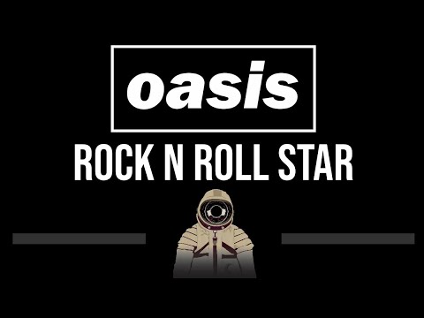 Oasis • Rock N Roll Star (CC) (Upgraded Video) 🎤 [Karaoke] [Instrumental Lyrics]