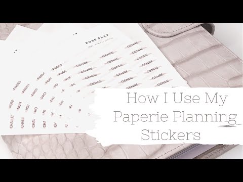 How I Use My Paperie Planning Stickers | Minimal Sticker Collection