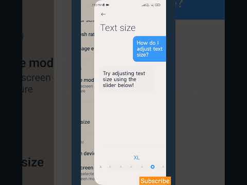 Text Size Kaise badhaye mobile | Font Size Change Android #shorts