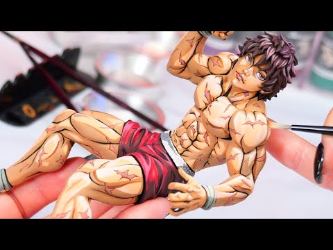 [Repaint] I tried painting Baki's figure into the strongest anime on earth with just a brush