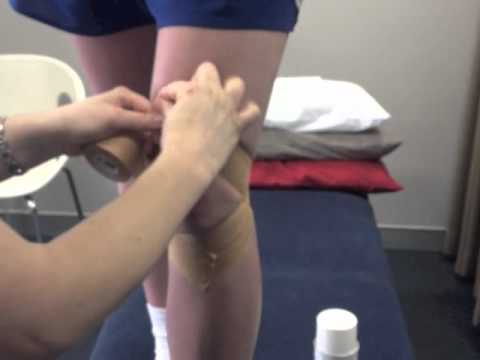 How to tape a knee - Presented by Pivotal Motion Physiotherapy