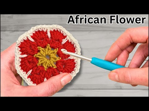 AFRICAN FLOWER MOTIF | Easy Crochet Tutorial