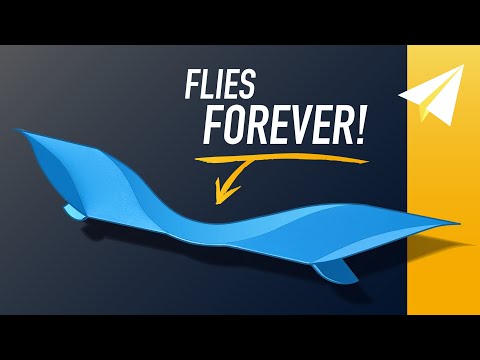 EASY Paper Airplane Flies FOREVER (Not Clickbait) — How to Make Moonlark