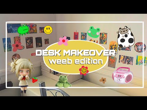 🌀🛼 desk makeover - weeb edition !! ;; anime posters + much more