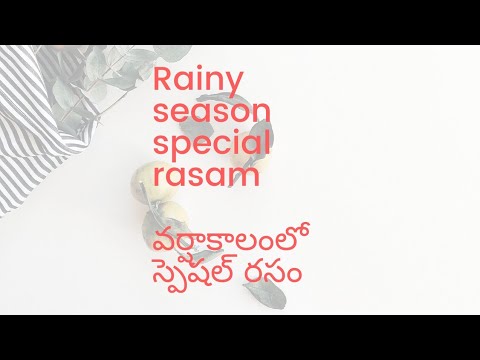 How to prepare rasam in telugu