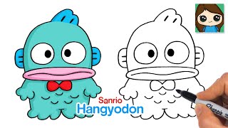 How to Draw Hangyodon Easy | Sanrio