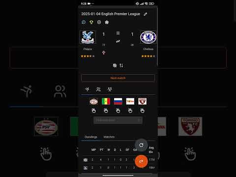 Crystal Palace vs Chelsea Paul the Octopus styled prediction.Simulator app: simcups.com