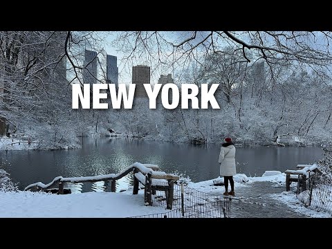 NYC LIVE Snow Walk in Manhattan Snowfall Walking Tour NYC White Christmas 2024 (December 21, 2024)