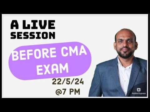 All about upcoming CMA Exam