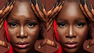 High-End Skin Retouching Beginner Photoshop Tutorial | Frequency Separation