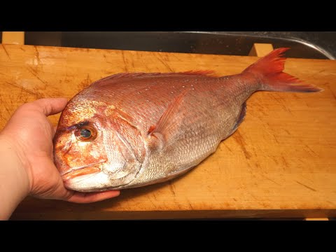 マダイのさばき方とカルパッチョの作り方-How to fillet Red snapper and Carpaccio