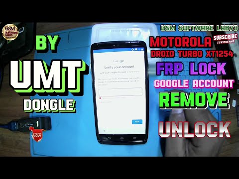 Motorola Turbo XT1254 FRP Unlock|FRP Unlock|Bypass Gmail Account Remove UMT Dongle.