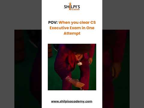 Cleared CS Executive  on One Attemp | Shilpi's Academy