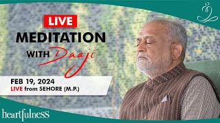 Live Meditation With Daaji | Feb 19 2024 | Sehore | Madhya Pradesh | Heartfulness