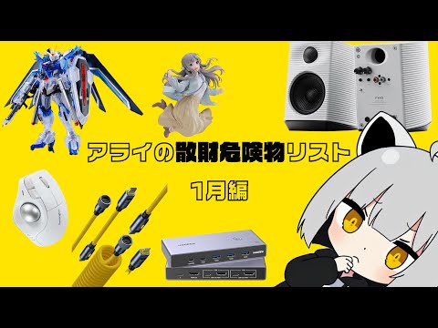 【1月編】散財危険物リスト【 #物欲に負けるな 】