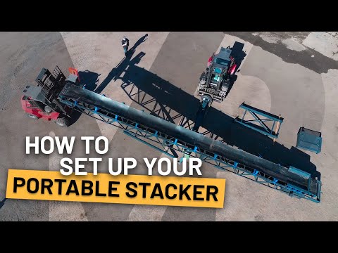 How to set up your Portable Stackers conveyor