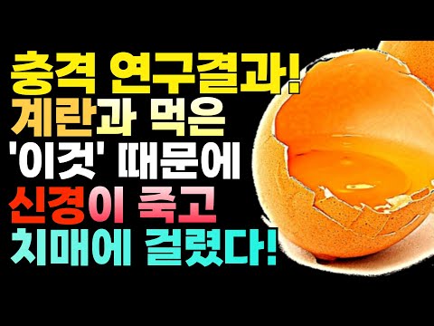 계란 먹을 때 상극 음식 Top 5! 절대 같이 먹지 마세요! 신경이 죽고 치매에 걸렸다! 매일 아침 이렇게 드셔야 건강해 집니다