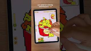 pixel art ASMR coloring with Pixquare 🍿