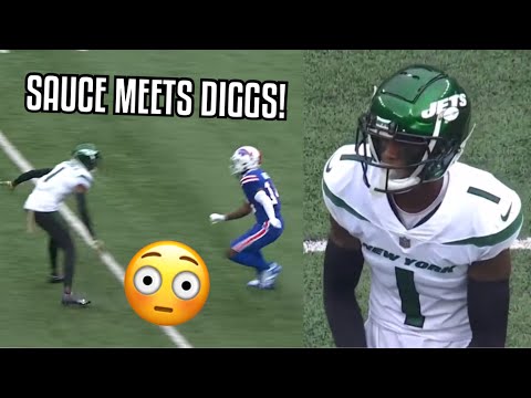 Stefon Diggs Vs Sauce Gardner 🔥 ROOKIE VS VET! (WR vs CB) Bills Vs Jets 2022 highlights