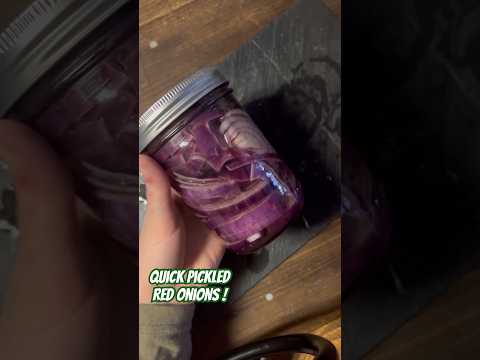 Easy & Foolproof: 5 Minute Pickled Red Onions | #shorts #homemaderecipe