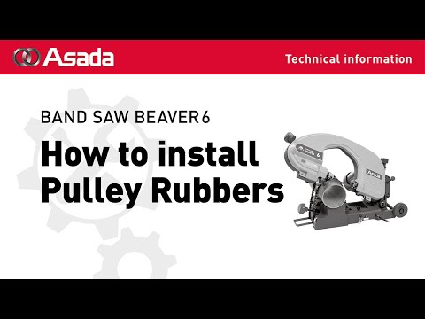 BAND SAW BEAVER6 How to install Pulley Rubbers