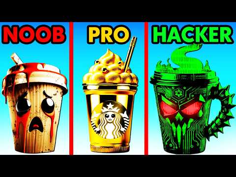 NOOB vs PRO vs HACKER COFFEE STACK