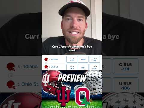 COLLEGE FOOTBALL Betting preview: Ohio State vs Indiana week 14