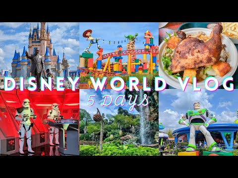 【TRAVEL VLOG】5 days at Disney World! Park Food-EPCOT-Hollywood Studios-Magic Kingdom-Animal Kingdom