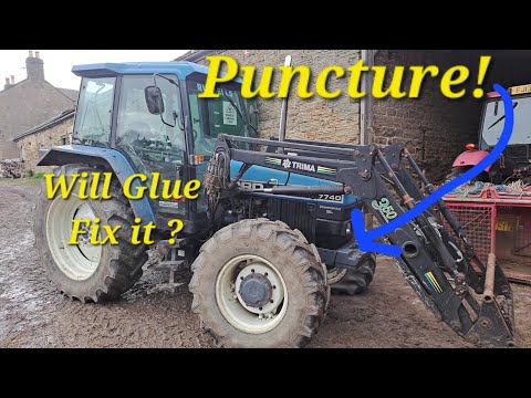 Tractor puncture Will Loctite fix it??