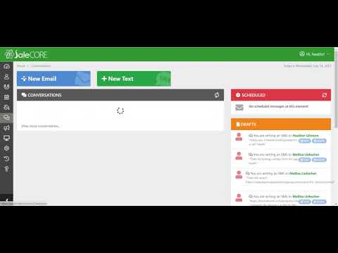 Conversations - Send, receive and review text messages using conversation in SaleCore CRM