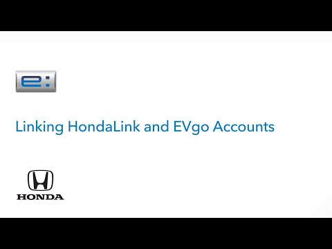 Honda Prologue | Linking HondaLink and EVgo Accounts