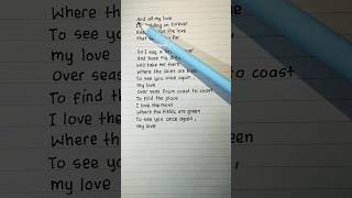 Let's sing and learn English : My Love | By : Westlife | Pre-Chorus, Chorus #shorts