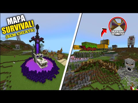 DOWNLOAD MAPA SURVIVAL COM FARMS, CONSTRUÇÕES GIGANTES, VILA E ITENS OPS - MOSTRANDO MAPAS #6