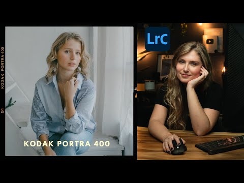 Effortless FILM LOOK in Lightroom  [FREE PORTRA 400 PRESET]