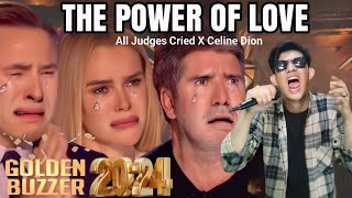 Simon Cowell Crying When The Heard Extraordinary Voice Singing The Power Of Love - Celine Dion