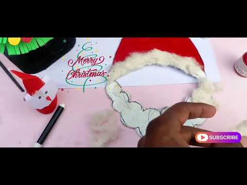 happy Christmas🎄how to make santa Claus mask🎅#diy #christmas