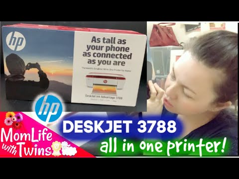 HP DESKJET 3788 UNBOXING | SETUP | TEST PRINT