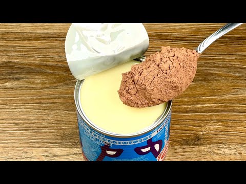 🍬Mix condensed milk and cocoa! You will be surprised! Quick no-bake recipe!