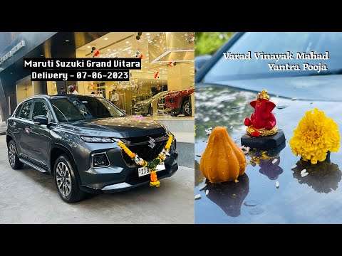 Grand Vitara Alpha Plus | Strong Hybrid | Delivery 2023 | Pooja Varad Vinayak Mahad Lifestyle Blog